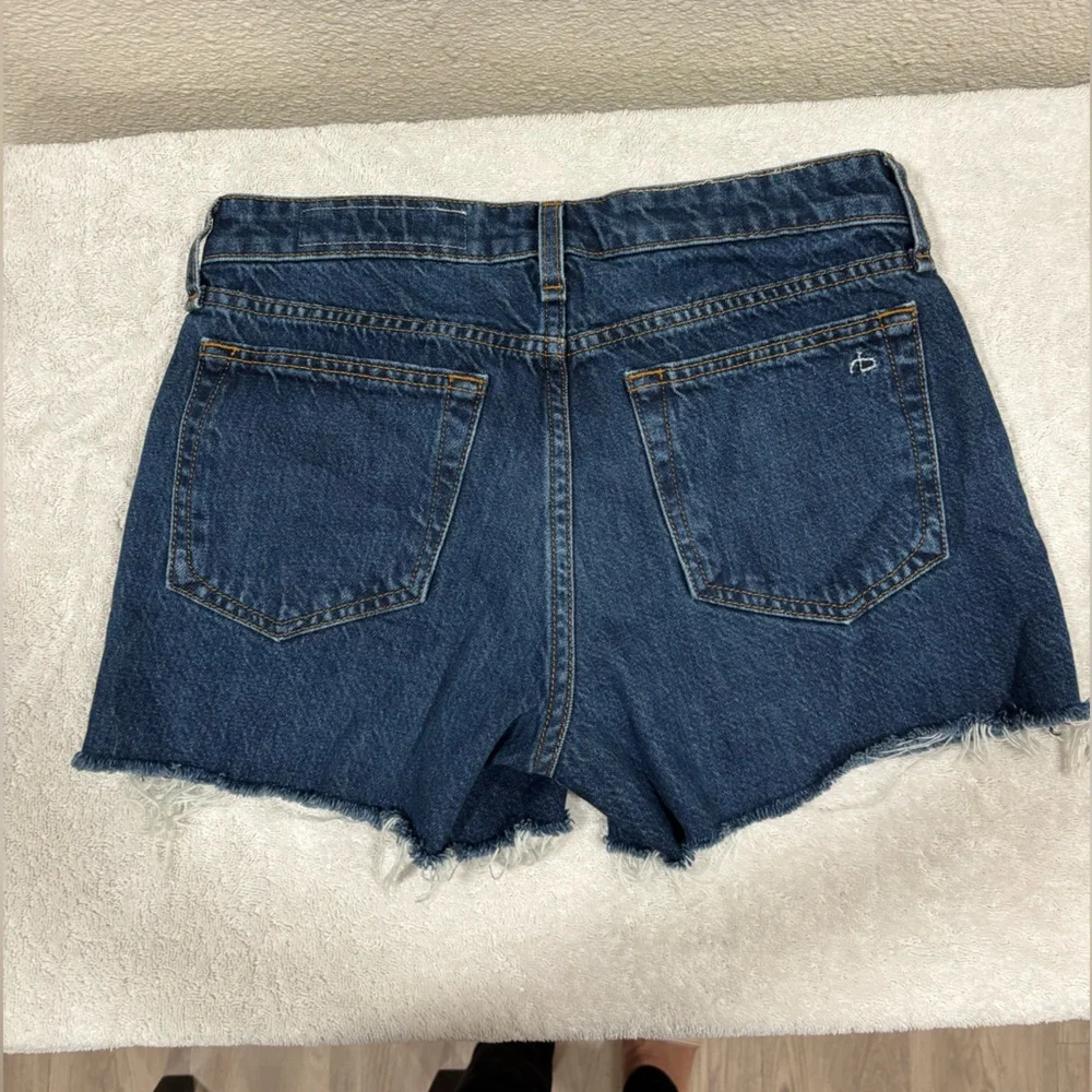 Rag & Bone New York Cambria Denim Cutoff DRE Shorts Sz 23 - Picture 3 of 12